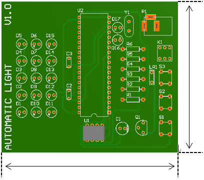 rectangle PCB board