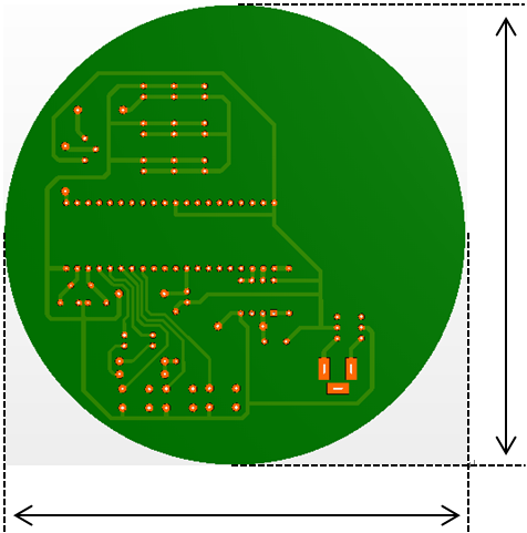 circle PCB board